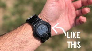 Why do military wear watches inside wrist